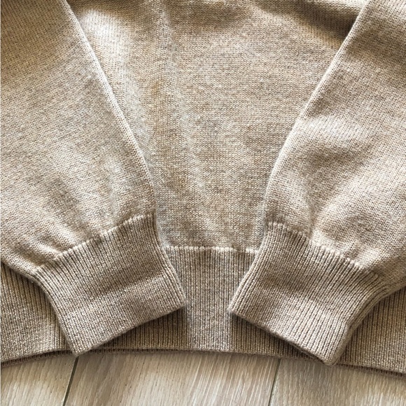 Vintage Viyella Merino Wool V Neck Sweater in Beige Men’s Size M - Picture 5 of 9